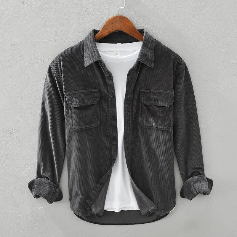 Spring Students All-matching Loose Solid Color Shirt