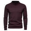 Mid-collar Slim Fit Men's Sweater