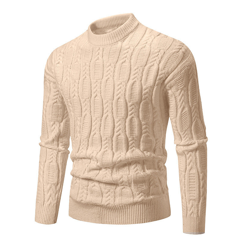 Men's Warm Casual Round Neck Sweater