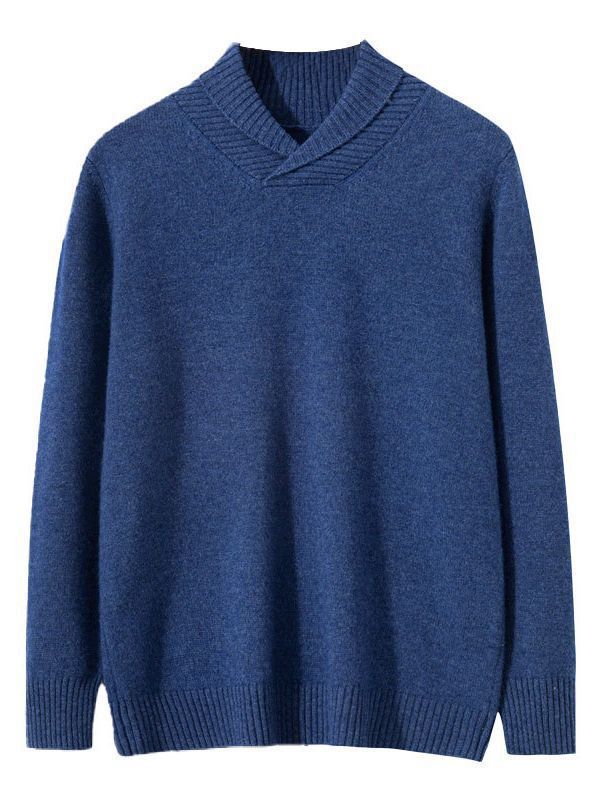 Autumn And Winter Cashmere Lapel Sweater
