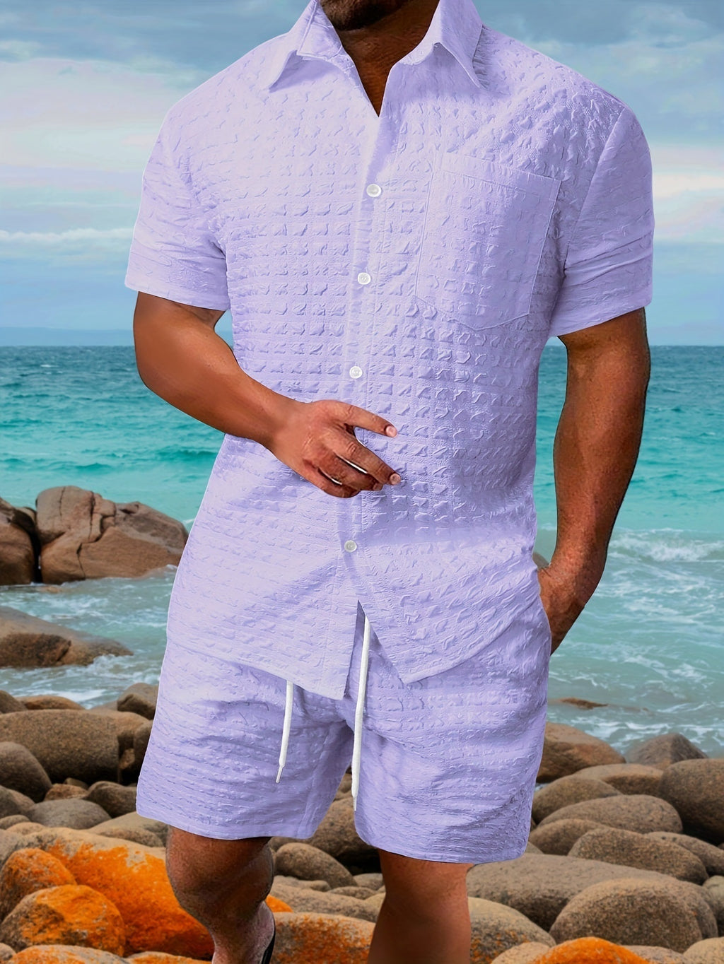 Men's Printing Outdoor summer suit