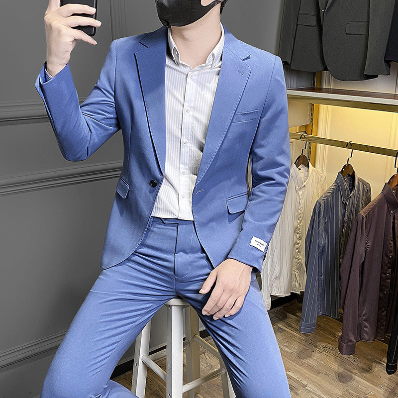 Men's Korean-style Slim Fit Business Casual Suit