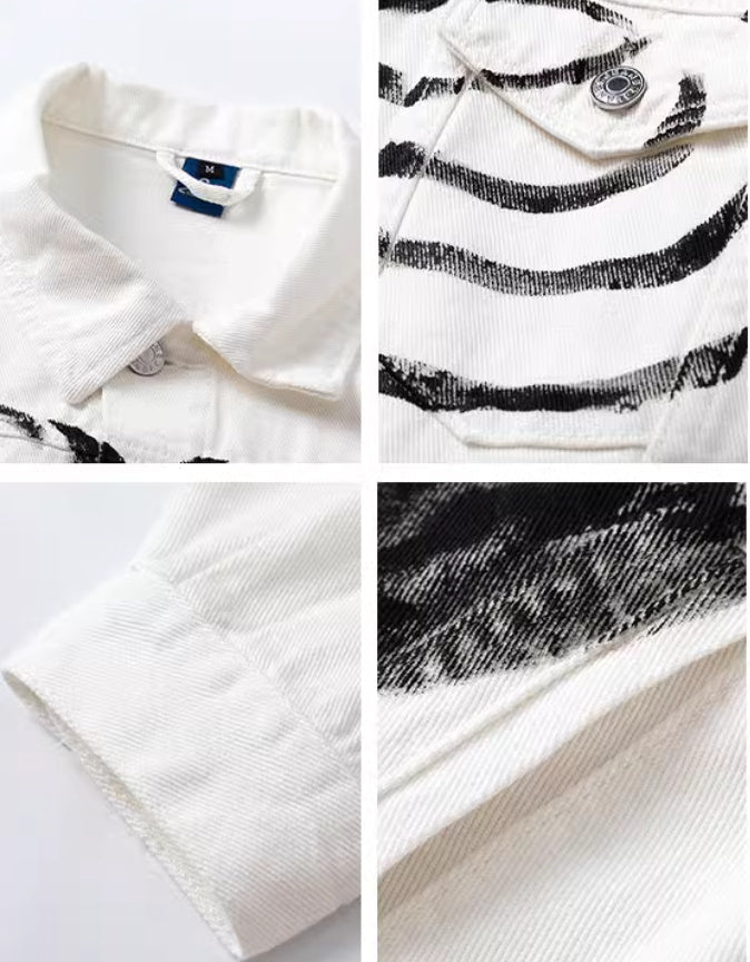 Vintage Skeletal White Long-sleeved Shirts For Men And Women