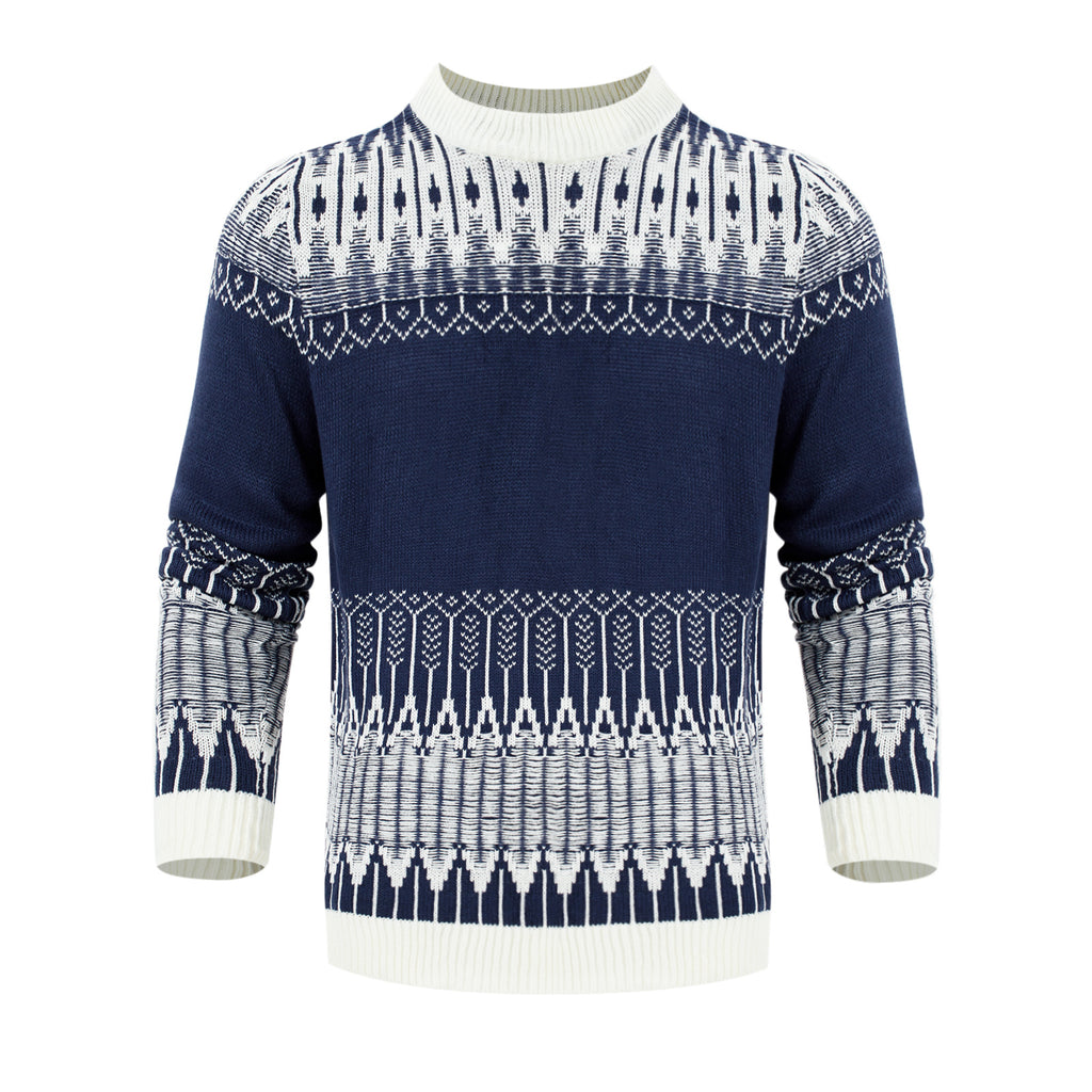 Men's Knitted Long-sleeved Pullover sweater