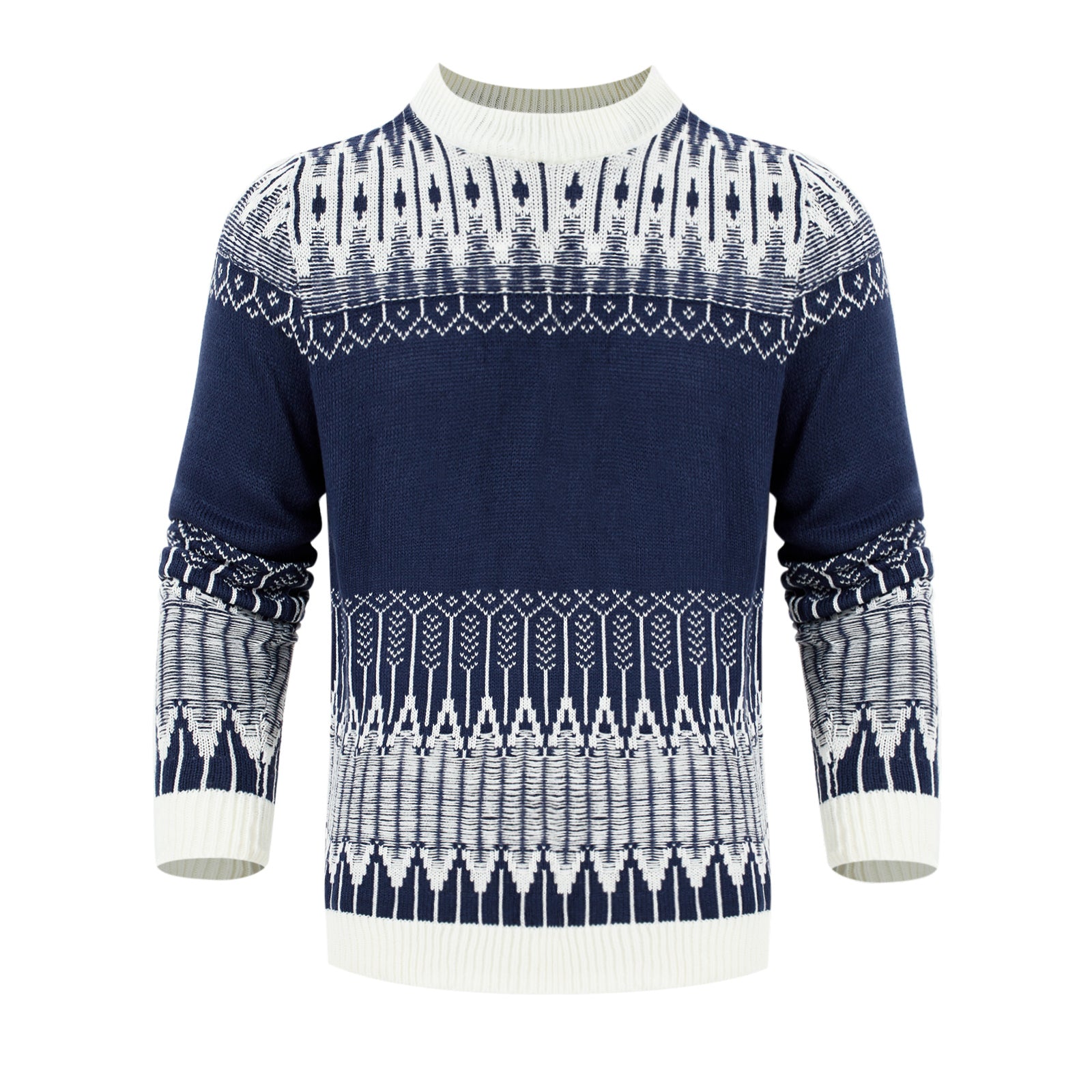 Men's Knitted Long-sleeved Pullover sweater