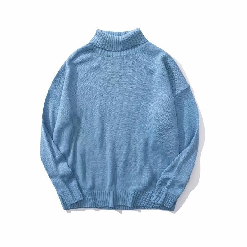 Simple Versatile Couple Turtleneck Sweater