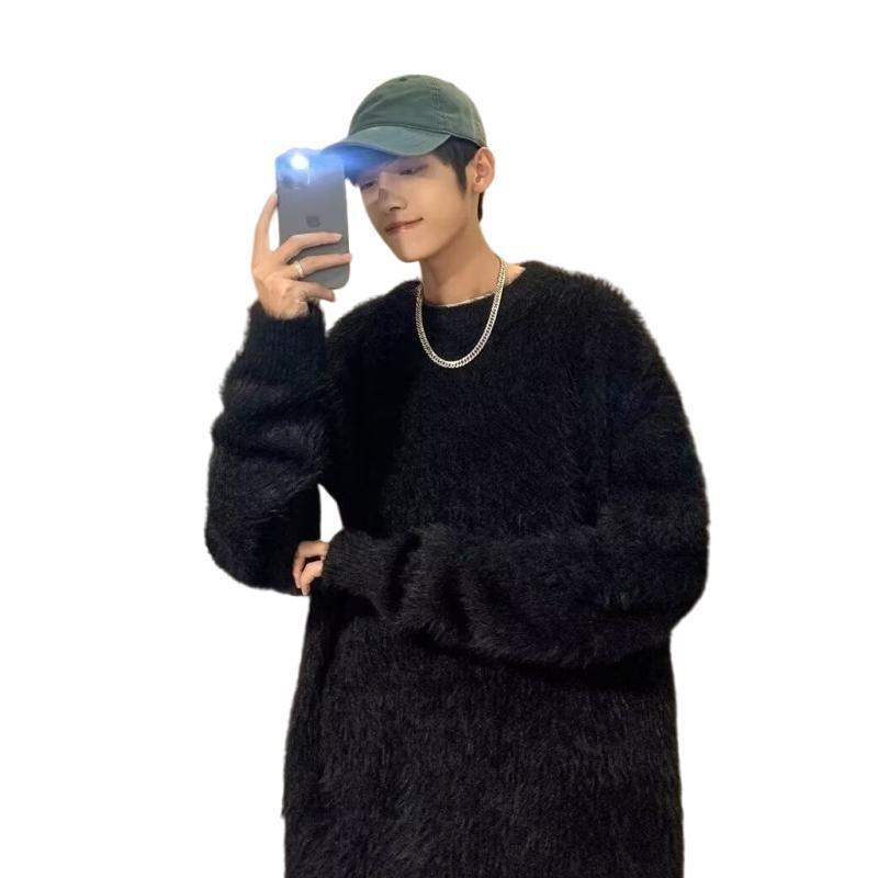 Mink Fur Men's Autumn And Winter korean style sweater