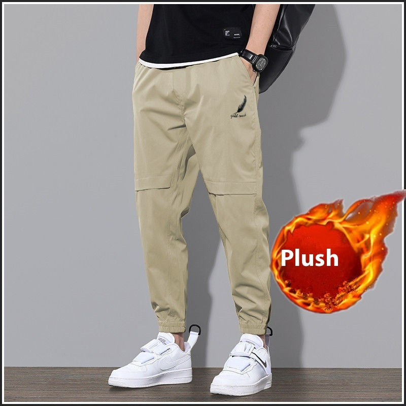 Overalls Men's Velvet Padded Casual Pants