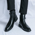 Men's High-top Leather chelsea boots