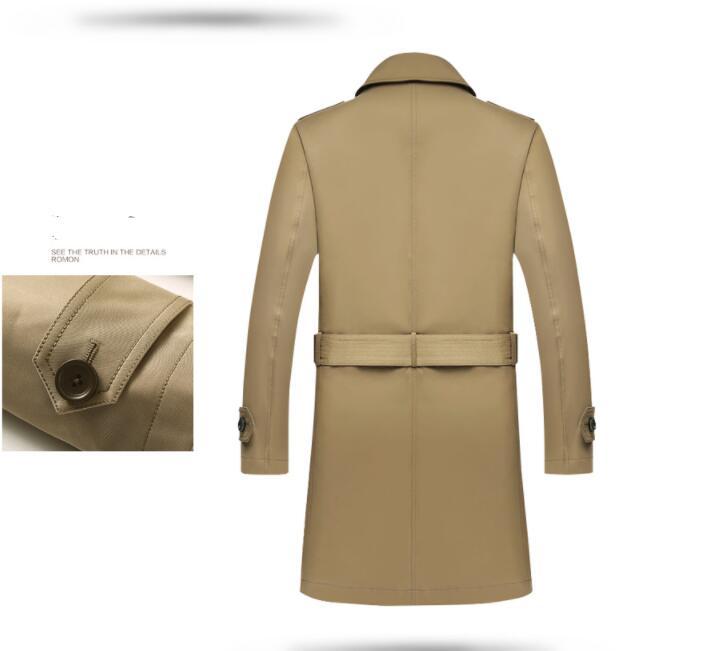 Windbreaker Men's Mid-length Middle-aged Casual trench coat