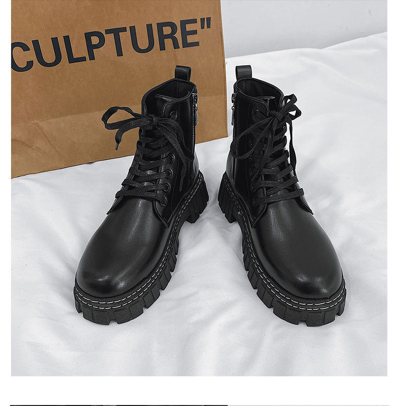 Martin Boots Men's British Style Side Zipper boots