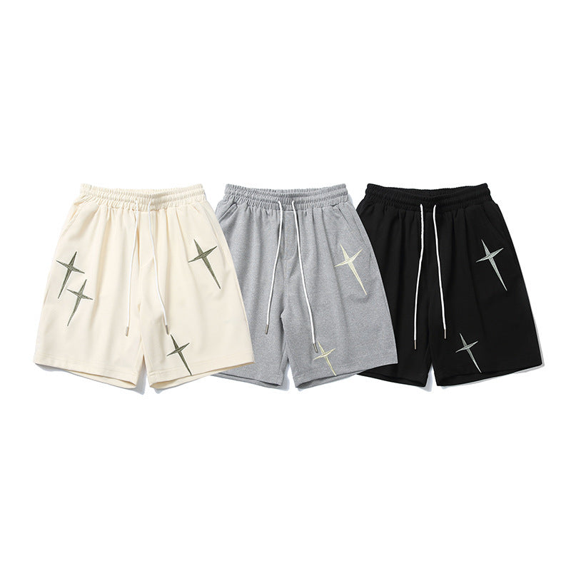 Embroidered Track Shorts For Men