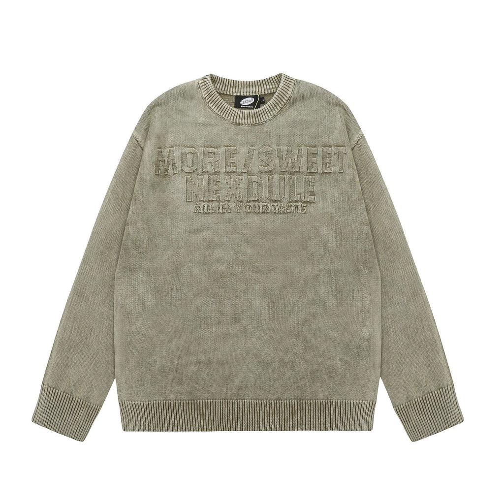 Retro Brocade Thickened Knitting Sweater