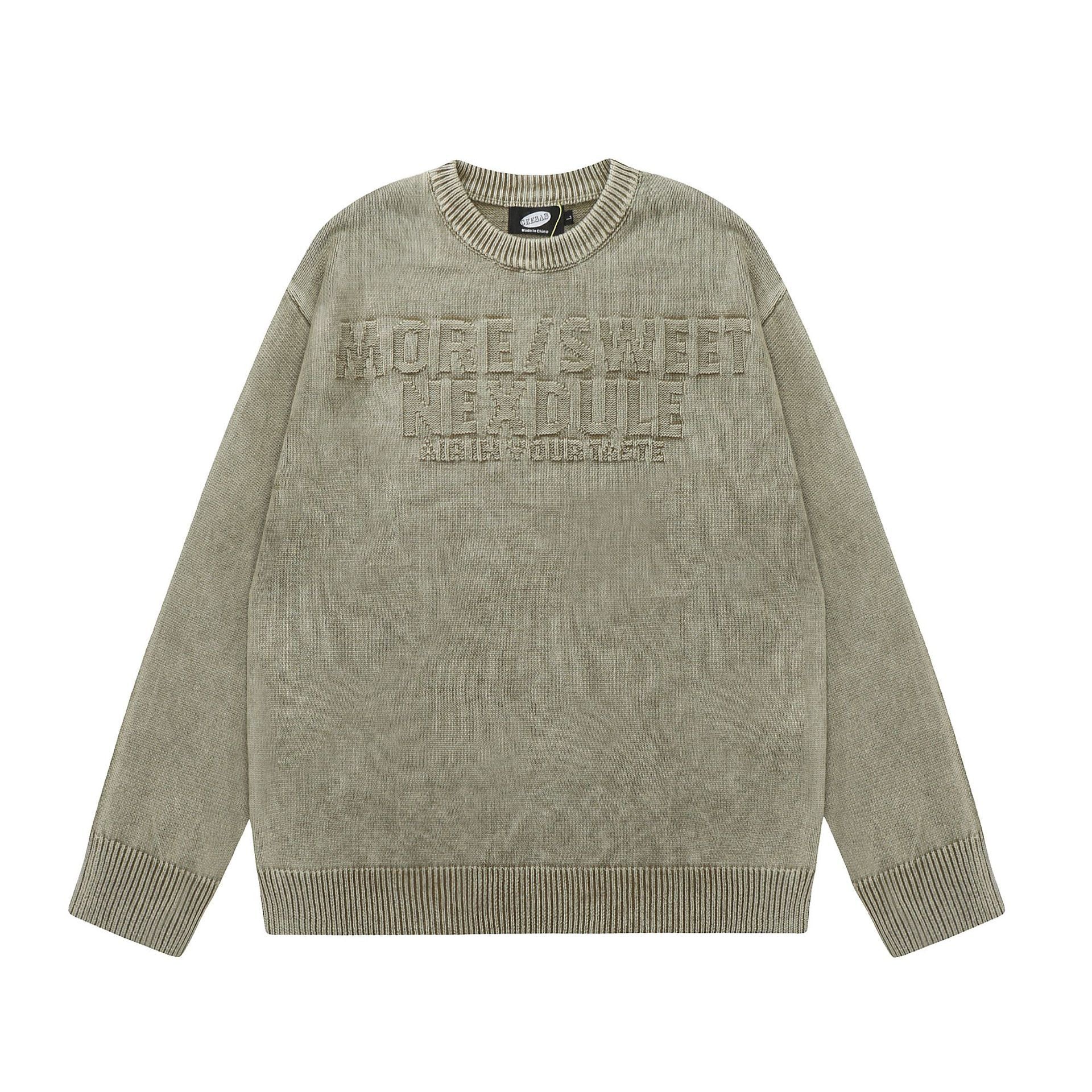 Retro Brocade Thickened Knitting Sweater