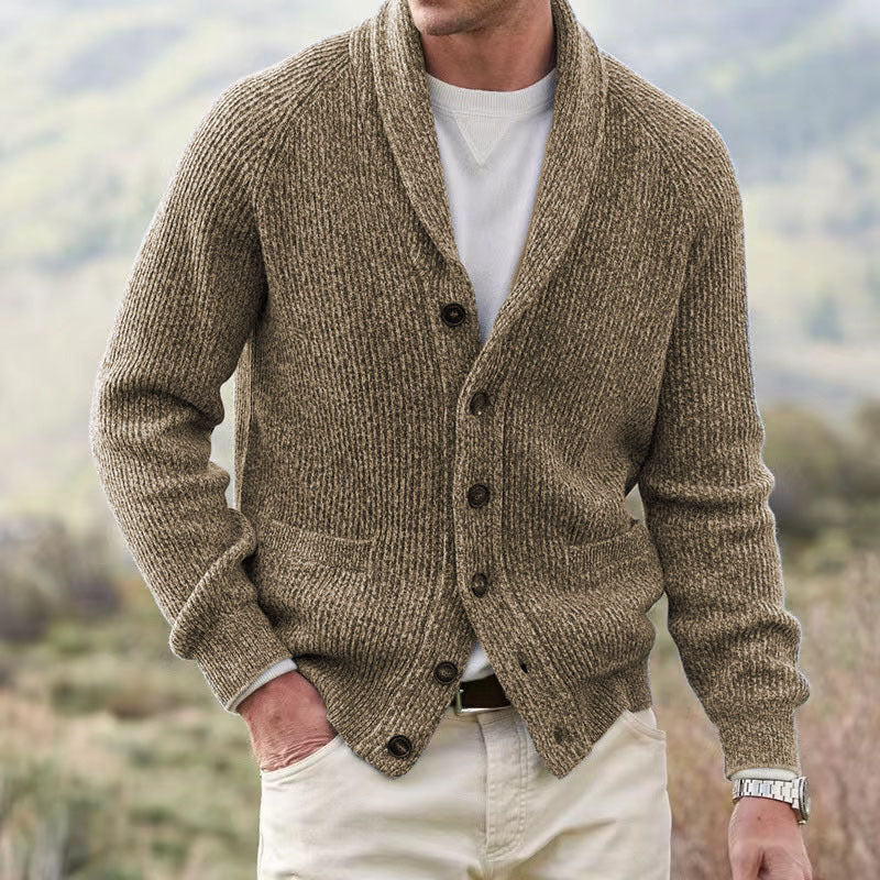 Men's Simple Thickening Cardigan Coat