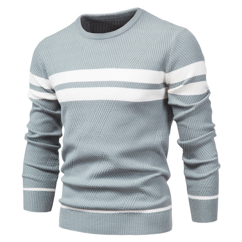 Men's Pullover Multi-color Round Neck Sweater