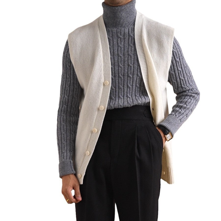Men's Long Sleeve Casual Turtleneck Sweater