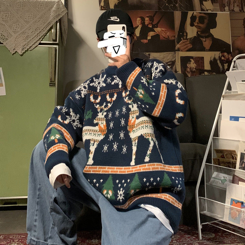 Men's Loose Pullover Christmas Sweater