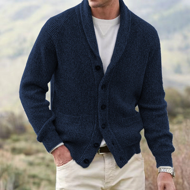 Men's Simple Thickening Cardigan Coat