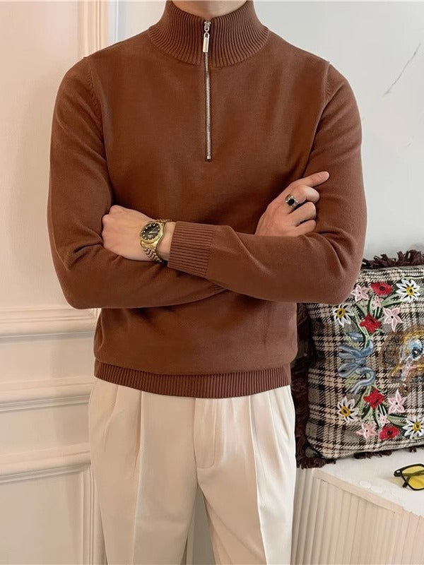 Men's Solid Color Knitwear Sweater