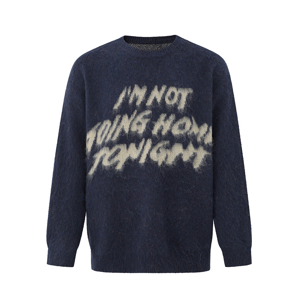 Pullover Crew Neck Sweater Men