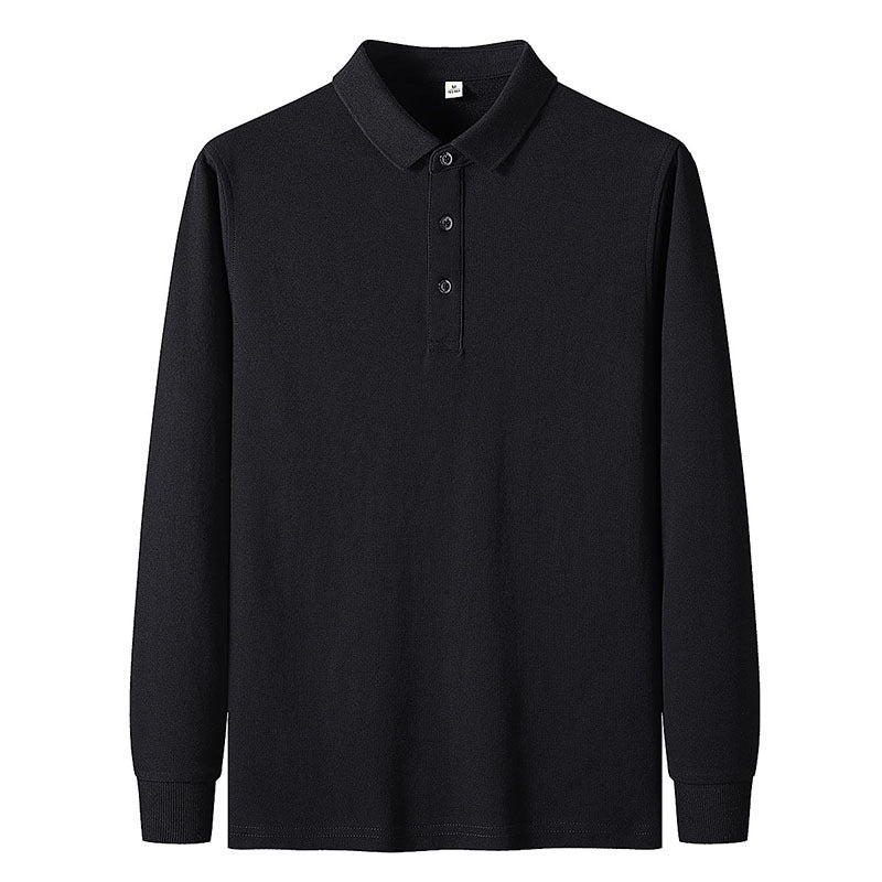 Men's Long-sleeved Polo Shirt Casual Jacket