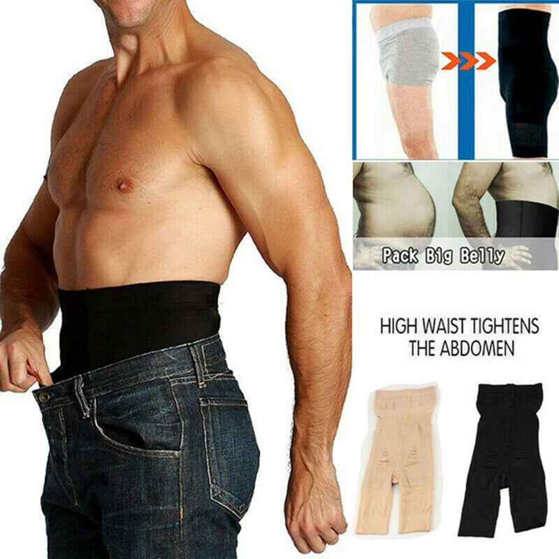 Men Slimming Body Shaper Trainer High Waist