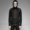 Saibo Steam Punk Goth Removable Sleeve Vest Coat