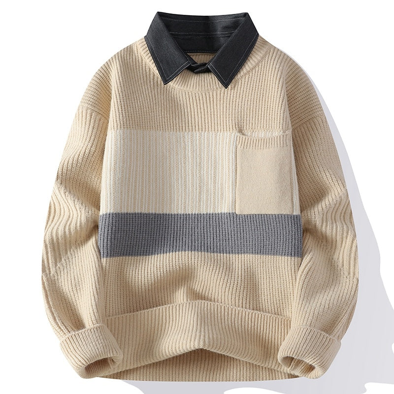 Loose And Handsome All-match Sweater Men