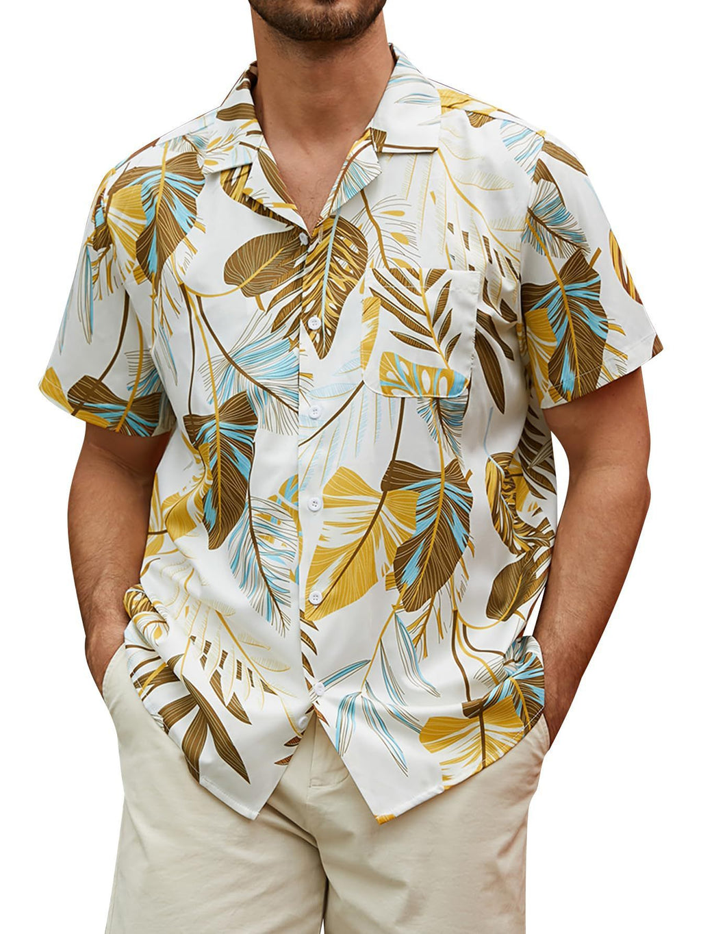 Men's Personalized Hawaiian 3D Printed Shirt