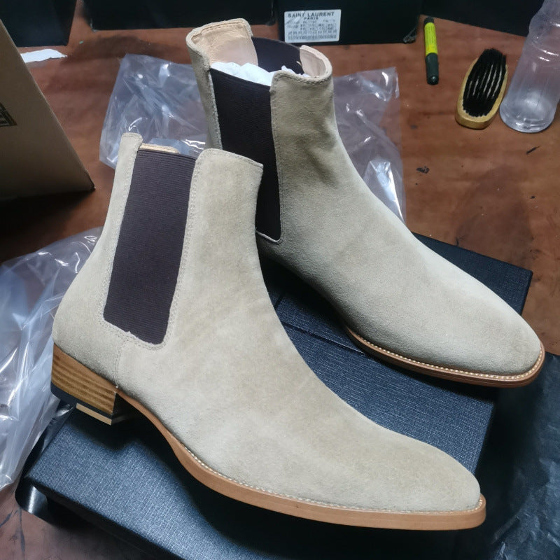Men's Fall Winter All-match Buckskin Martin Boots