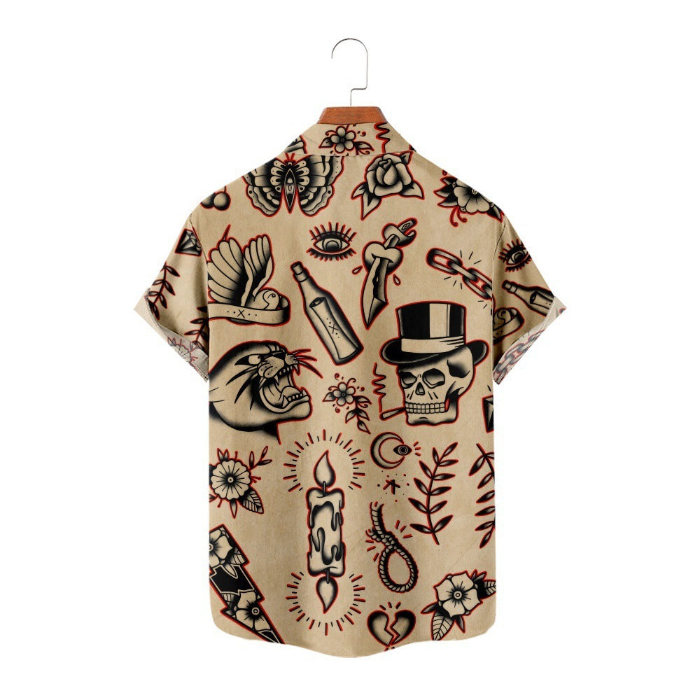 leisure Vacation Short Sleeve Hawaii Beach Shirt