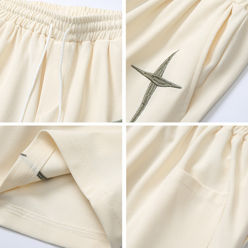 Embroidered Track Shorts For Men