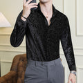 Slim Fit Glossy Shirt For Men