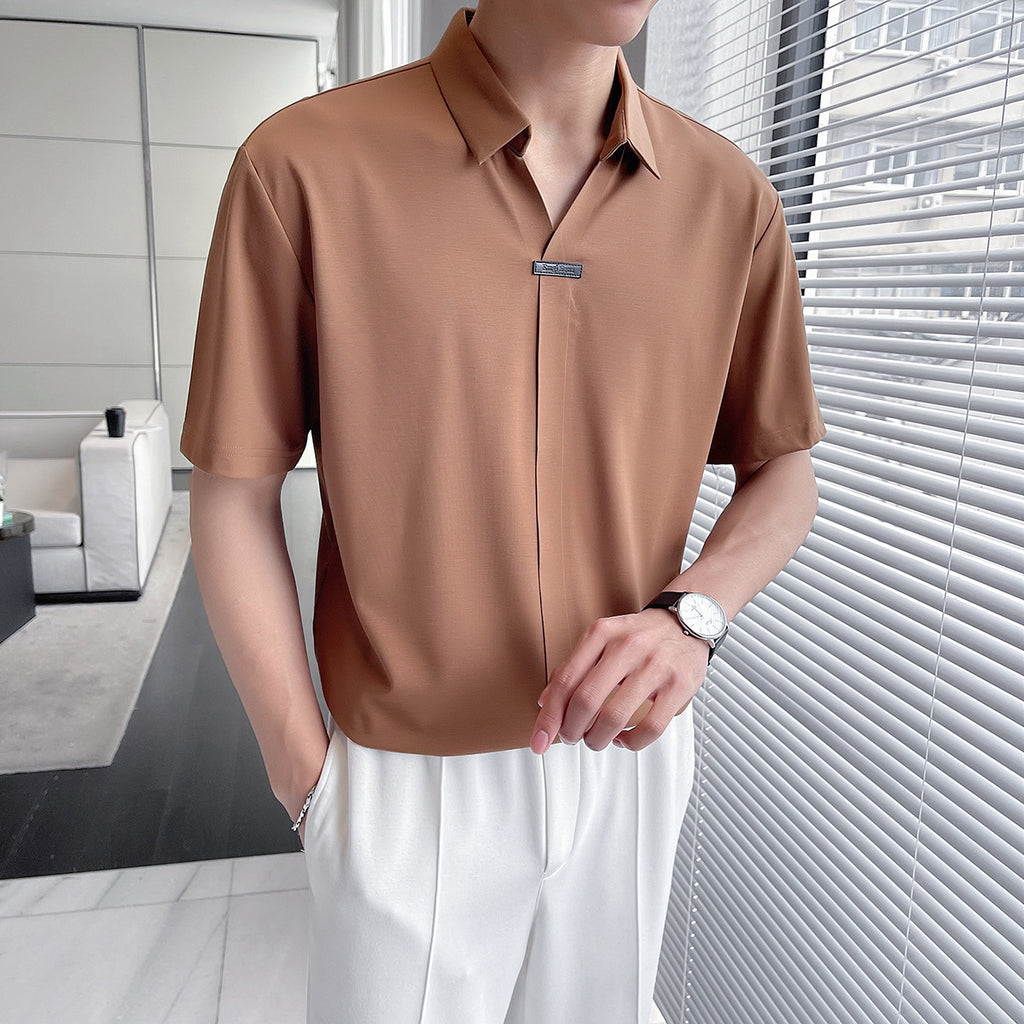 Summer Casual Solid Color Shirt