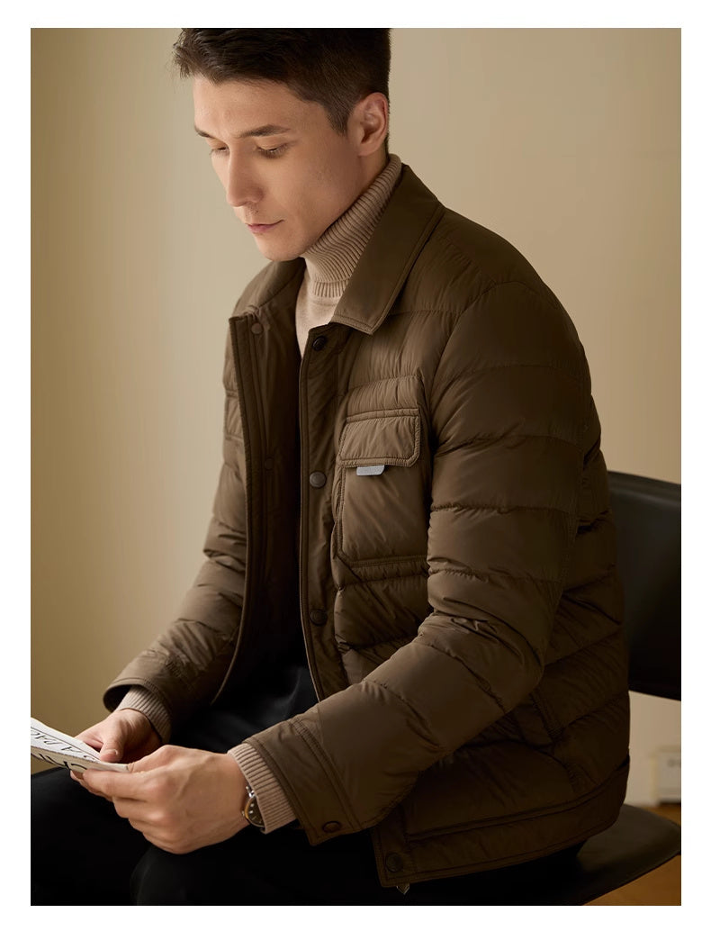 Street Style Large Pocket Washed Gradient Tooling Paratrooper jacket