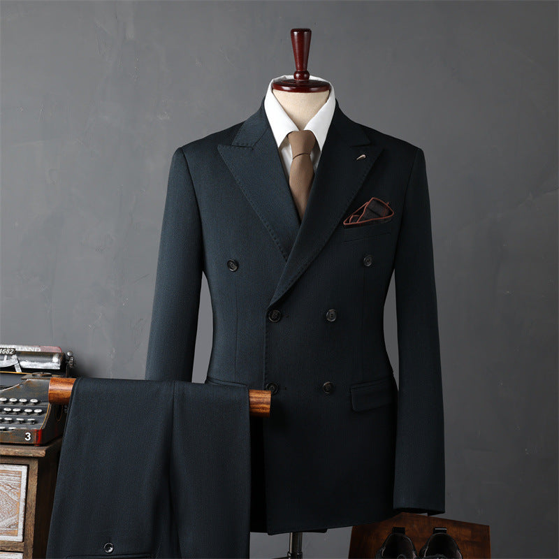 Men's Double Breasted Business Suit