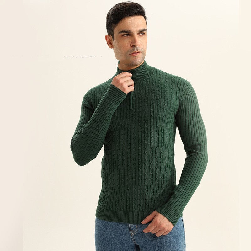 European And American Style Men's Knitwear Coat