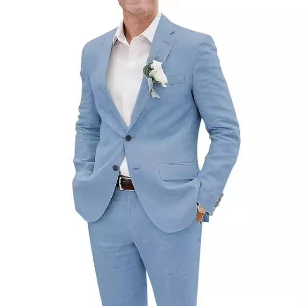 Casual Men's Linen Slim Fit suit