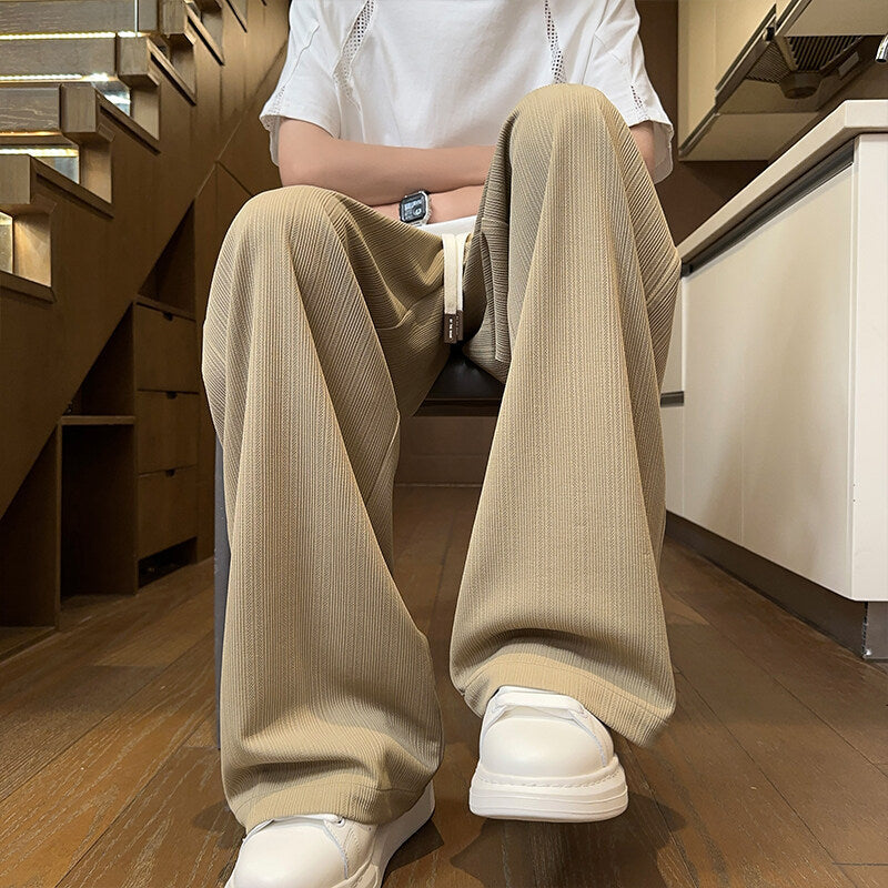 Men's Summer Versatile Loose Drooping Straight Casual Pants