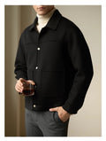 Men's Short Double-faced Woolen Jacket