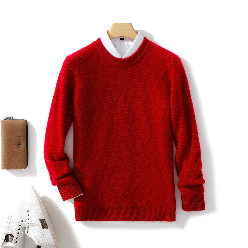 Loose Round Neck Casual Thickening Knitted Bottoming sweater