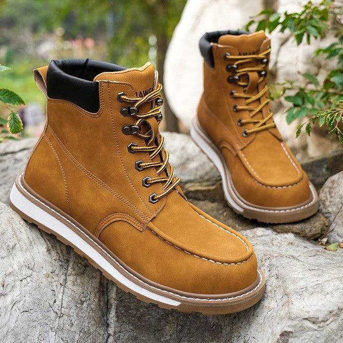 Men's Safety Shoes Deodorant And Breathable Anti-smashing boots