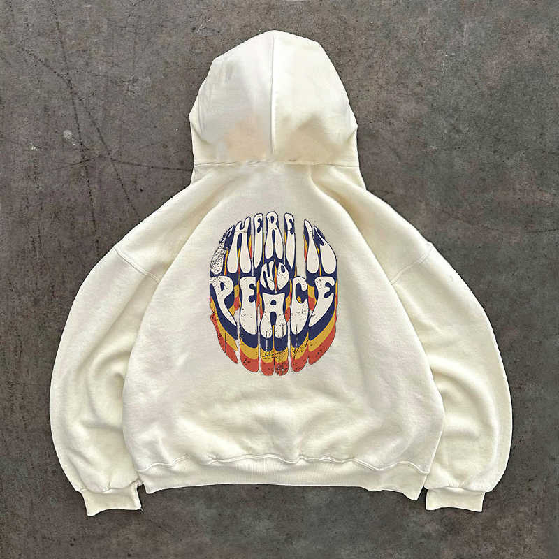 Printed All-matching Loose Hooded Sweater