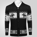 Men's Christmas Jacquard buttoned Sweater