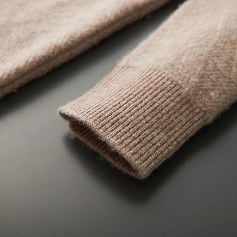 Round-neck Long-sleeved Pullover Thin Loose Leisure