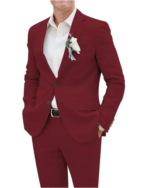 Casual Men's Linen Slim Fit suit