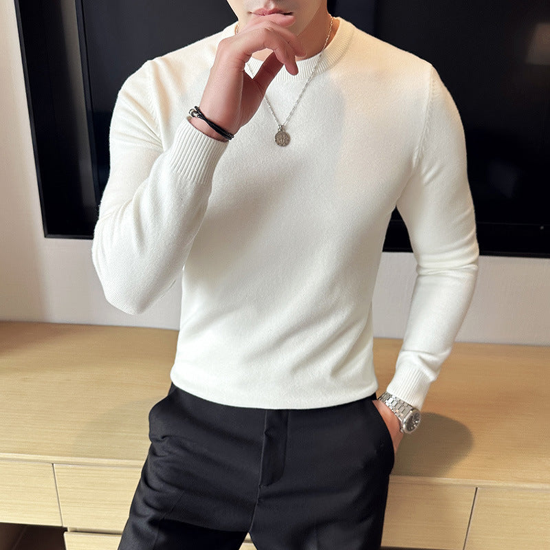 Anti-Pilling Round Neck Sweater For Men