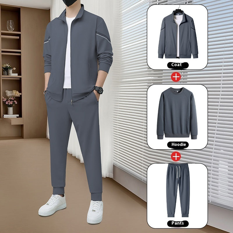 Solid Color Casual Suit Men's Spring And Autumn