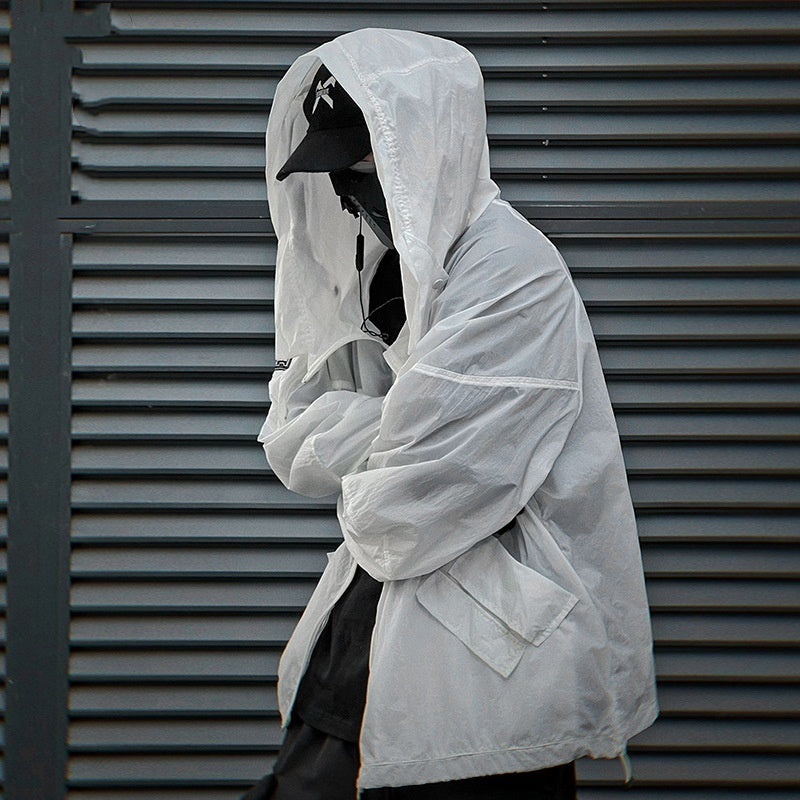 Stand Collar Hooded Coat For Men